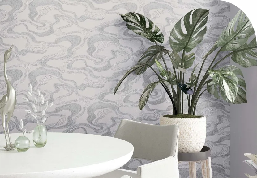 Wave wallpaper Interior